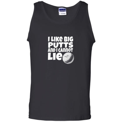 Golf Lover T-shirt I Like Big Putts And I Cannot Lie Black