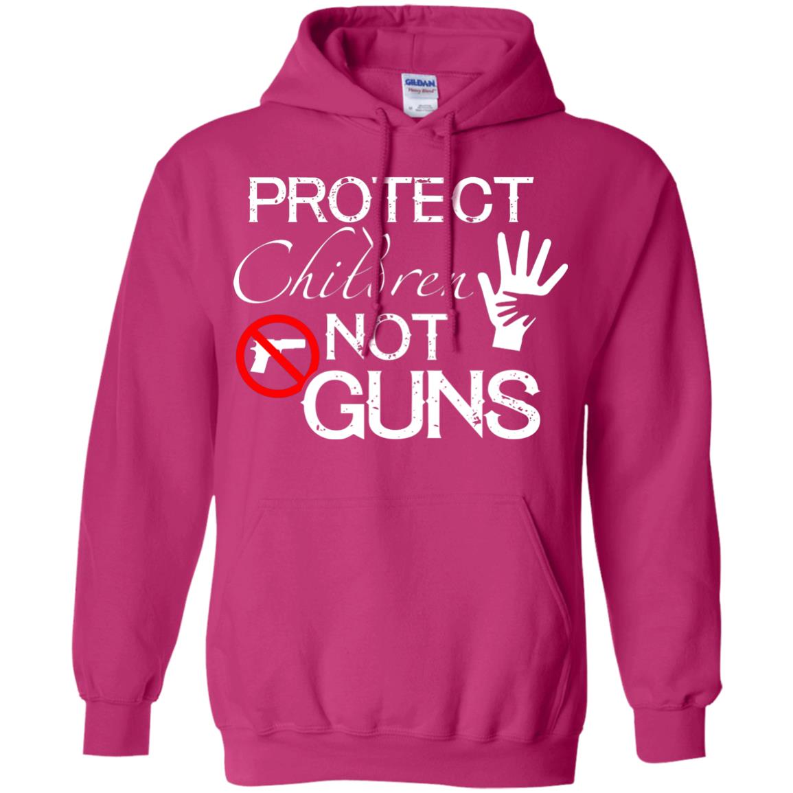 Anti Gun T-shirt Protect Children Not Gun Heliconia