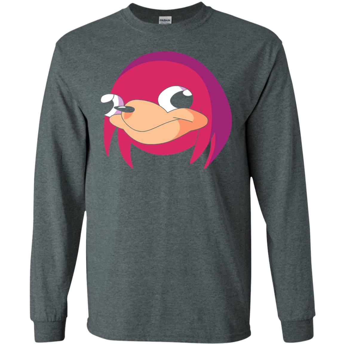 Cartoon T-shirt Ugandan Warrior Tribe Meme Dark Heather