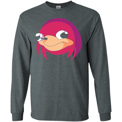 Cartoon T-shirt Ugandan Warrior Tribe Meme Dark Heather