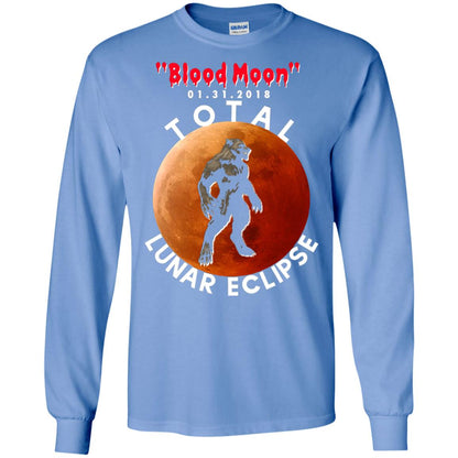 Best Total Lunar Eclipse Shirt 2018 - Blood Moon Werewolf T-shirt Carolina Blue