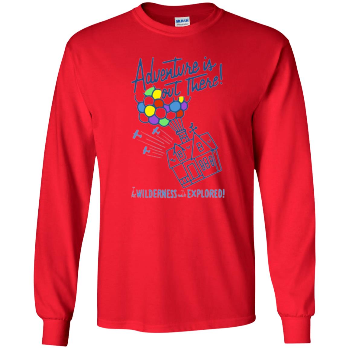 Adventure Is Out There T-shirt Red