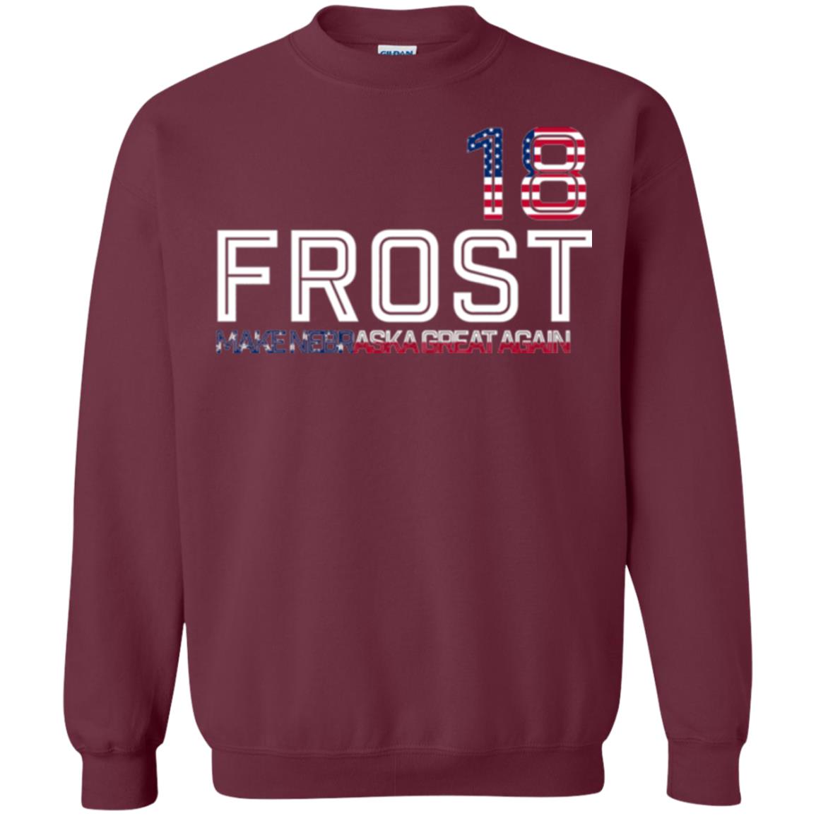 Frost 2018 T-shirt Make Nebraska Great Again Maroon