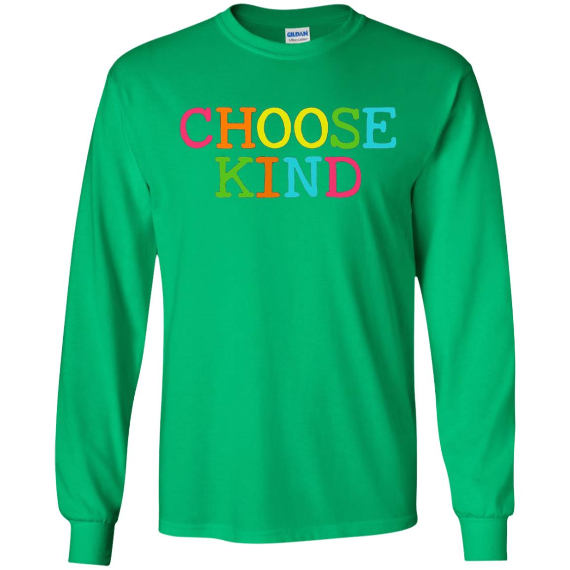 Choose Kind Be Kind Anti Bullying T-shirt Irish Green