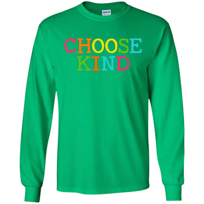 Choose Kind Be Kind Anti Bullying T-shirt Irish Green