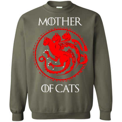 Cat Lover T-shirt Mother Of Cats Hot Military Green