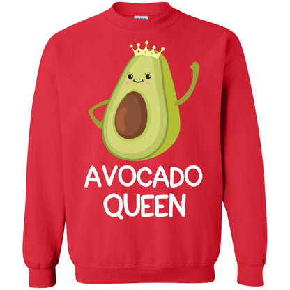 Avocado Queen Vegetarian Shirt For Girls Red