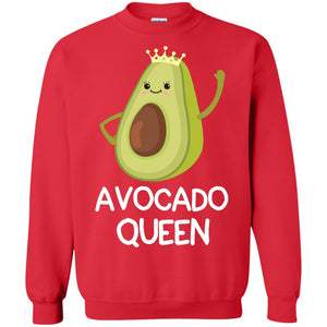 Avocado Queen Vegetarian Shirt For GirlsG180 Gildan Crewneck Pullover Sweatshirt 8 oz.