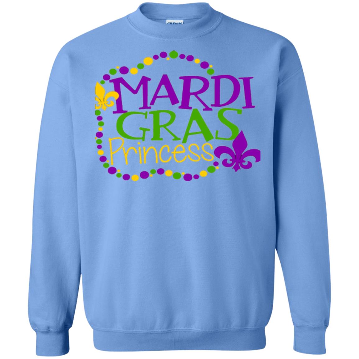 Mardi Gras Princess T-shirt Carolina Blue