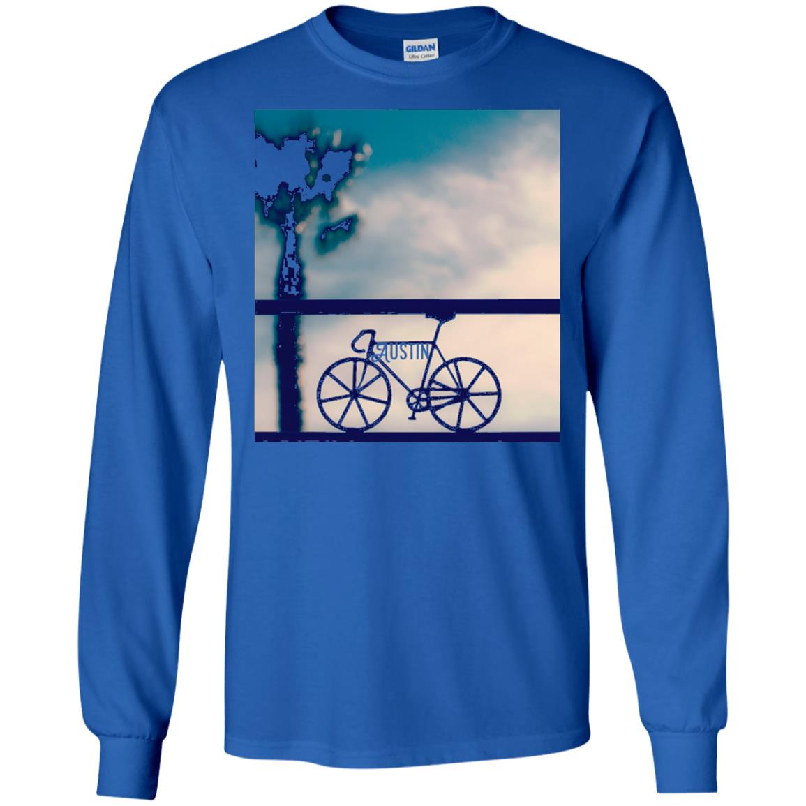 Biking In Austin T-shirt Royal