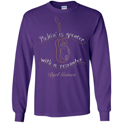 Funny Guitar Shirt Picking Is Greater With A Reasonator Purple