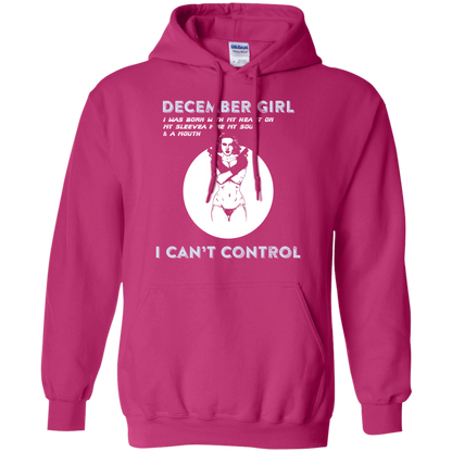 December Girl I Was Born With My Heart T-shirt Heliconia