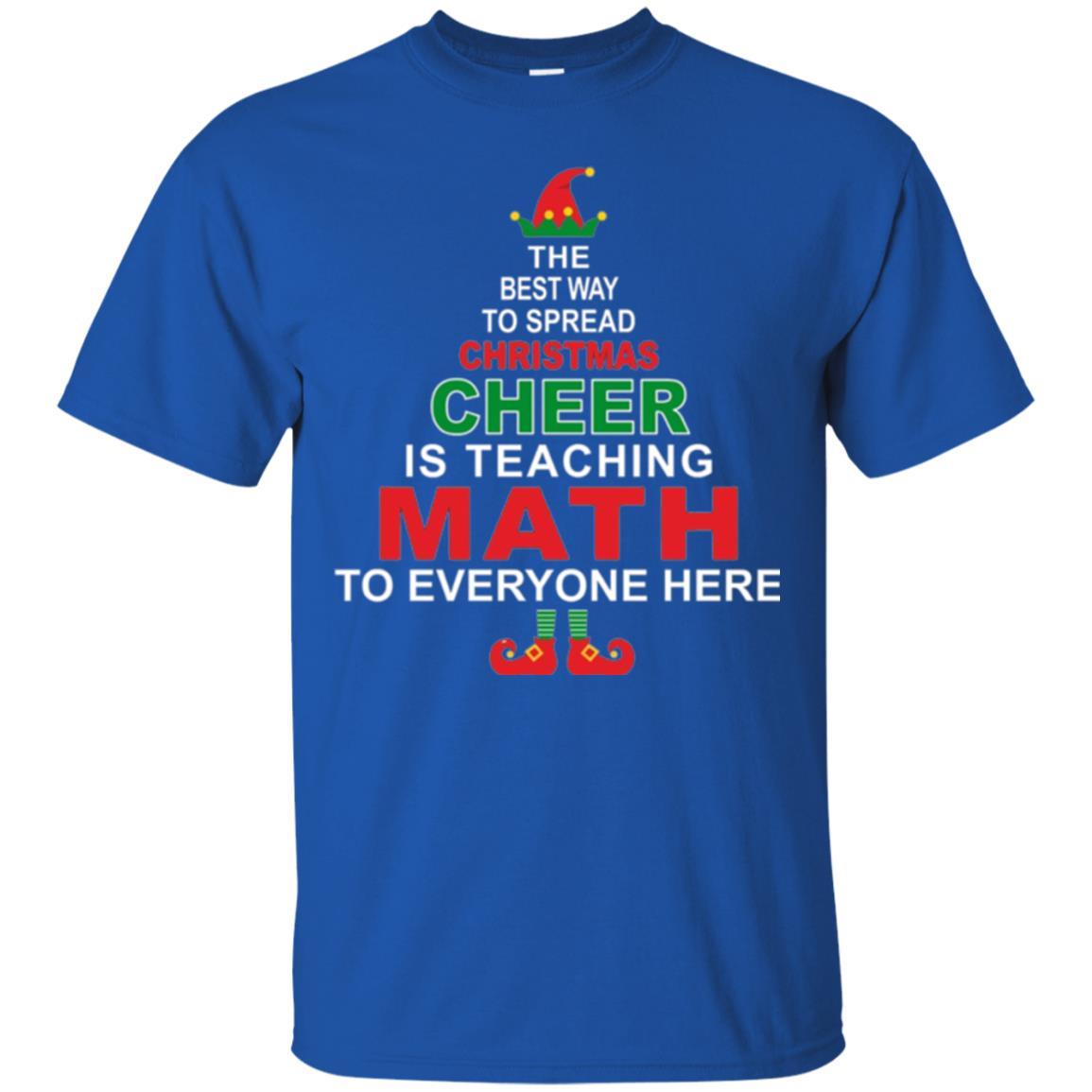 Elf Christmas T-shirt Math Teacher Christmas T-shirt Royal