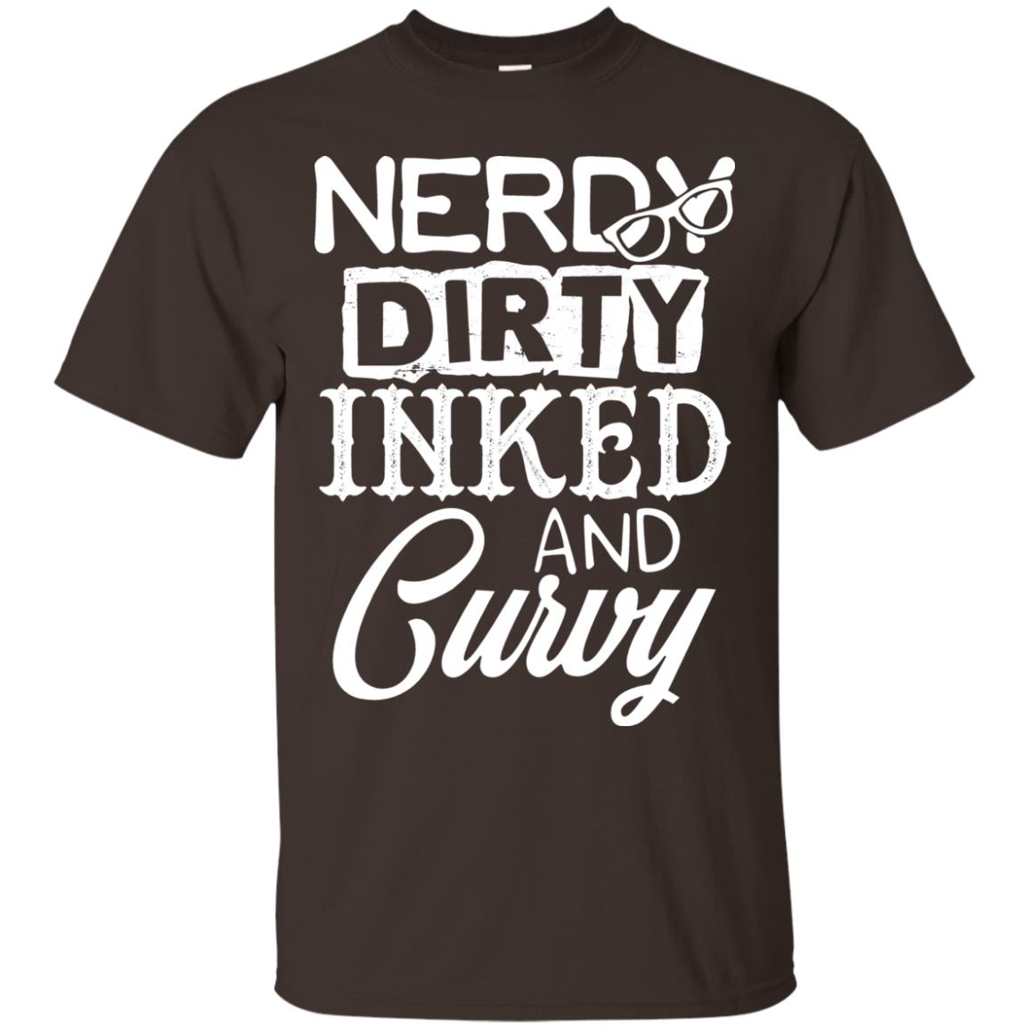 Nerdy Dirty Inked And Curvy Shirt Dark Chocolate