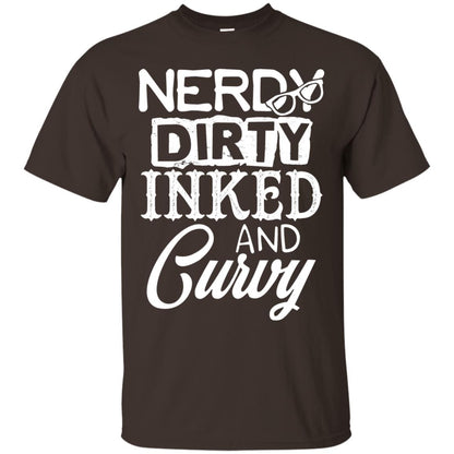 Nerdy Dirty Inked And Curvy Shirt Dark Chocolate