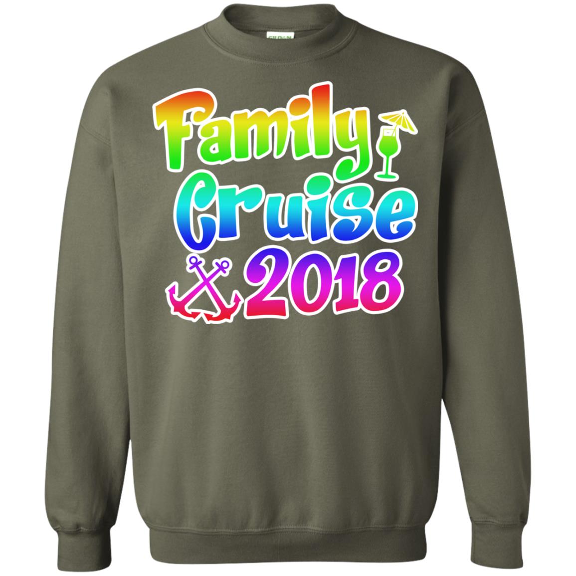 Family T-shirt Cruise 2018 Military Green