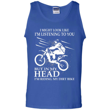 Funny Motocross T-shirt I_m Riding My Dirt Bike Royal