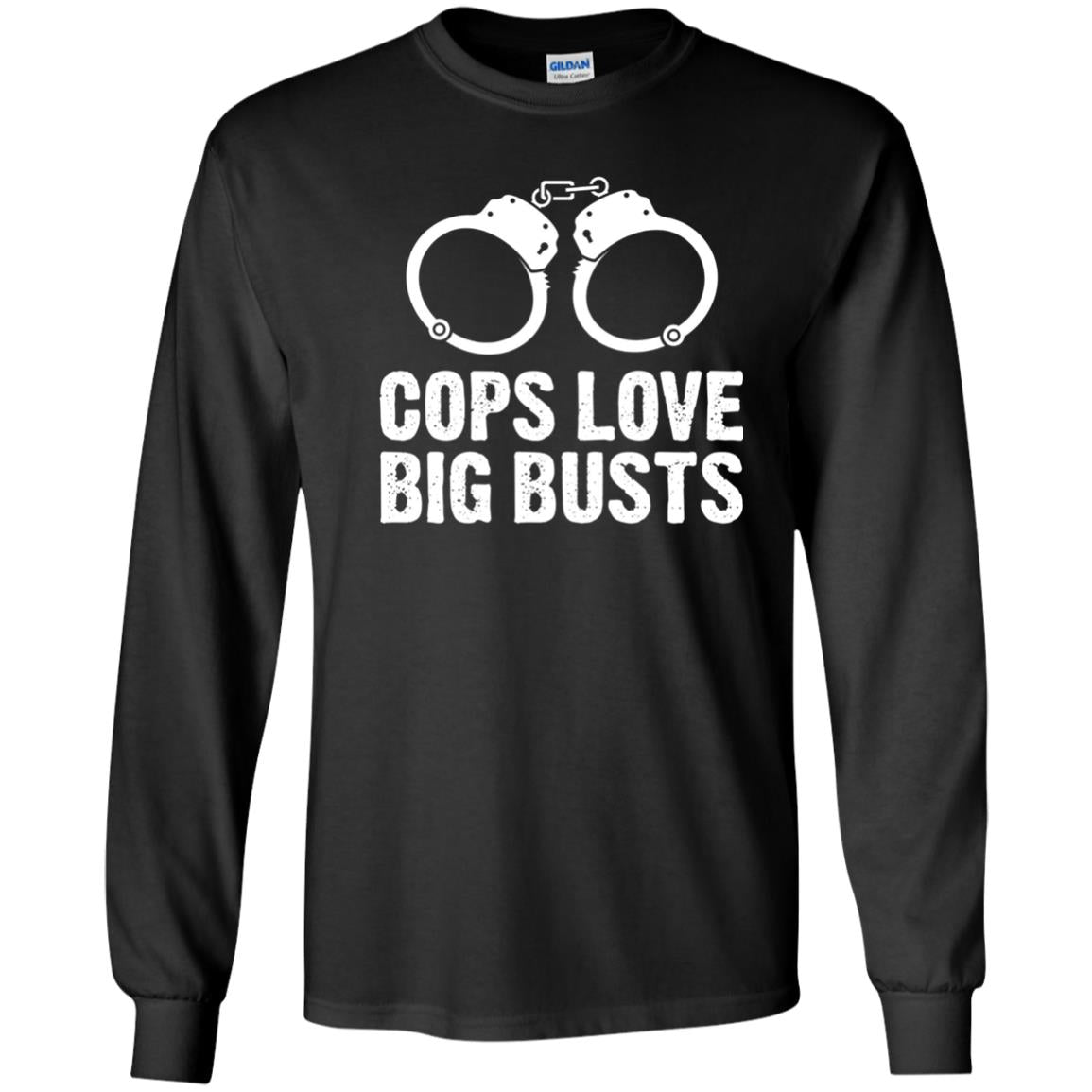 Cops Love Big Busts Usa Police Shirt Black