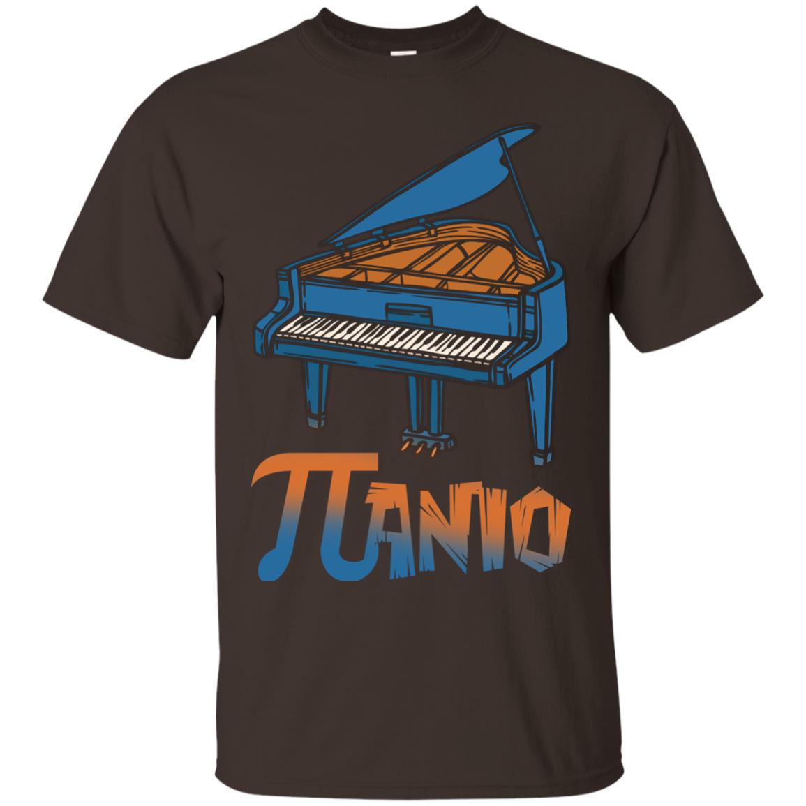 Pi Day T-shirt Funny Piano Lover Dark Chocolate
