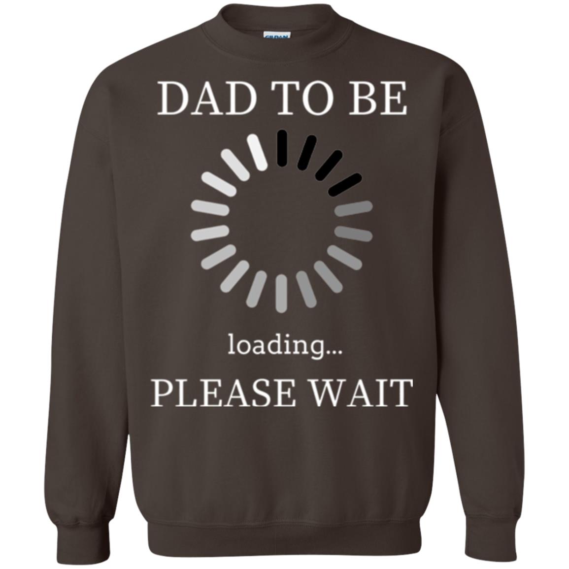 Funny Future Father T-shirt Dad Tobe Loading Please Wait Dark Chocolate