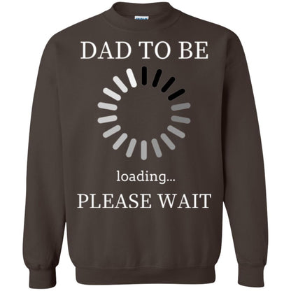 Funny Future Father T-shirt Dad Tobe Loading Please Wait Dark Chocolate