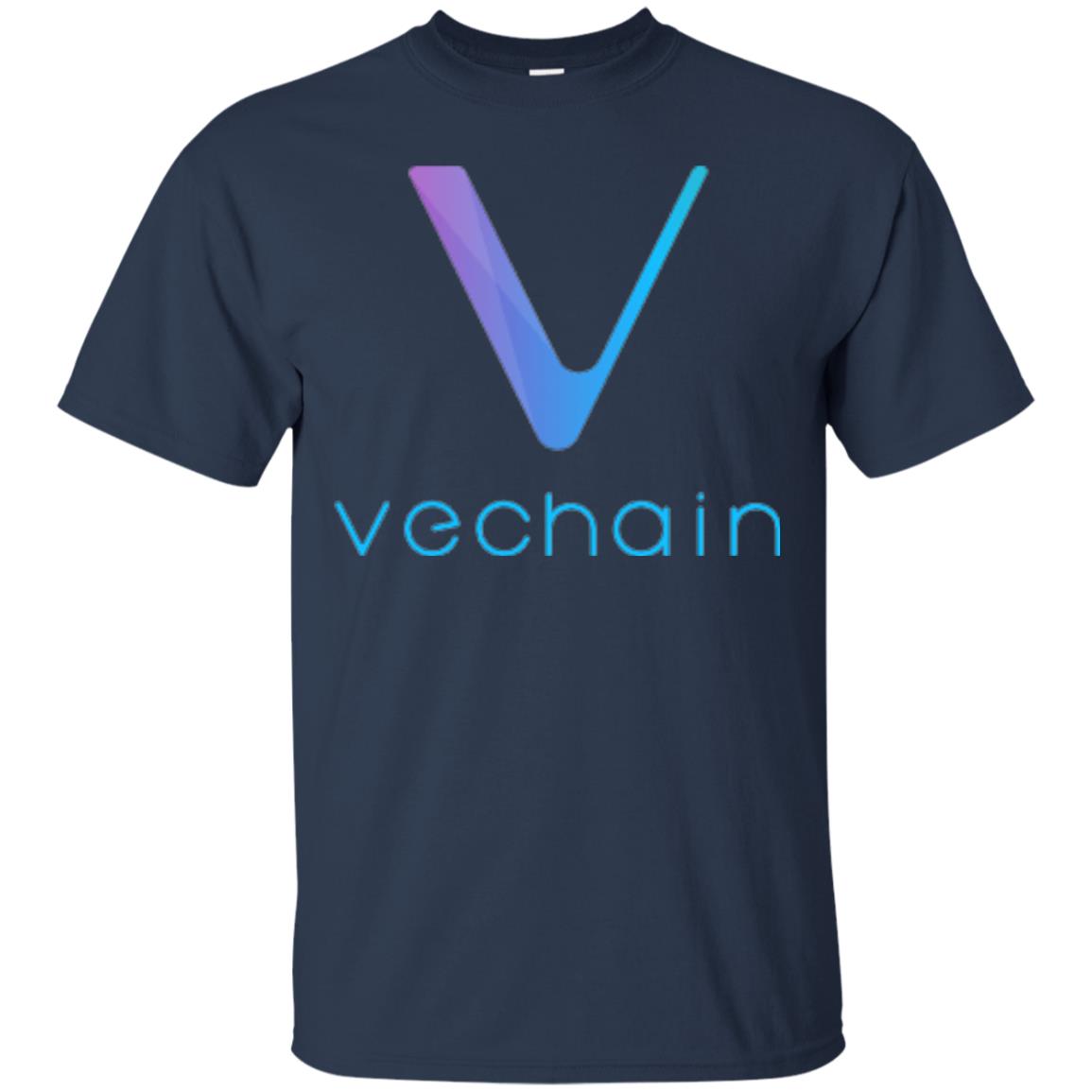 Vechain Ven Cryptocurrency Blockchain T-shirt Navy