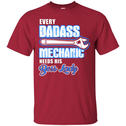 Every Badass Mechanic Needs His Boss Lady Shirt Cardinal