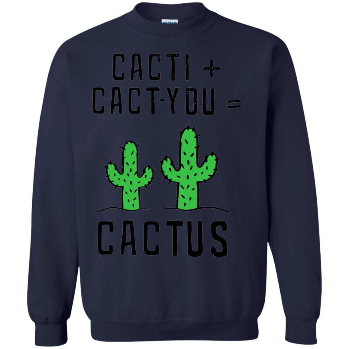 Funny Cactus Shirt Cact I Cact You Navy