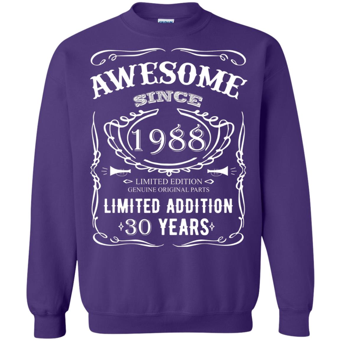 Awesome Since 1988 Limited Addition 30 Years 30th Birthday T-shirt Purple