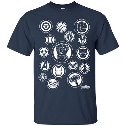 Infinity War Tonal Hero Icon Movie T-shirt Navy