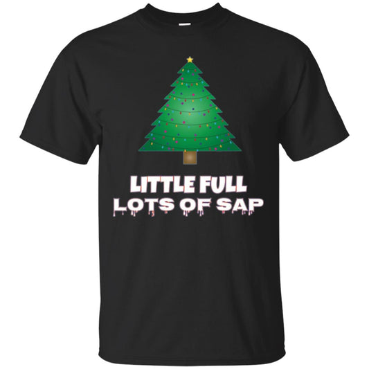 Christmas T-shirt Little Full Lots Of Sap Black