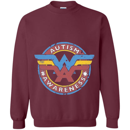 Autism Awareness T-shirt Maroon