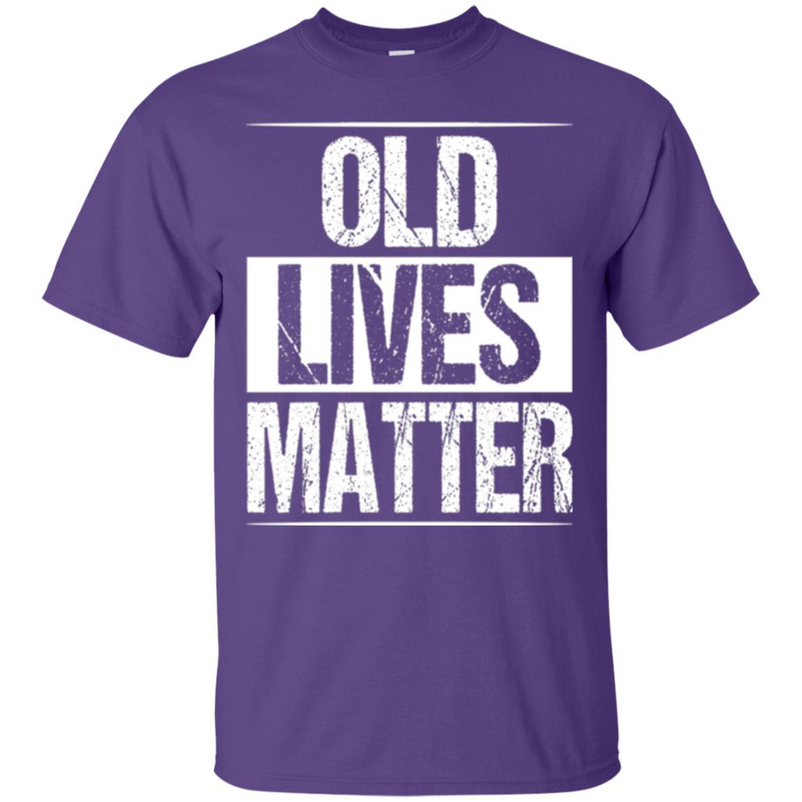 Elderly Seniors T-shirt Old Lives Matter T-shirt Purple
