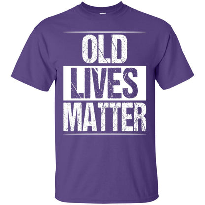 Elderly Seniors T-shirt Old Lives Matter T-shirt Purple
