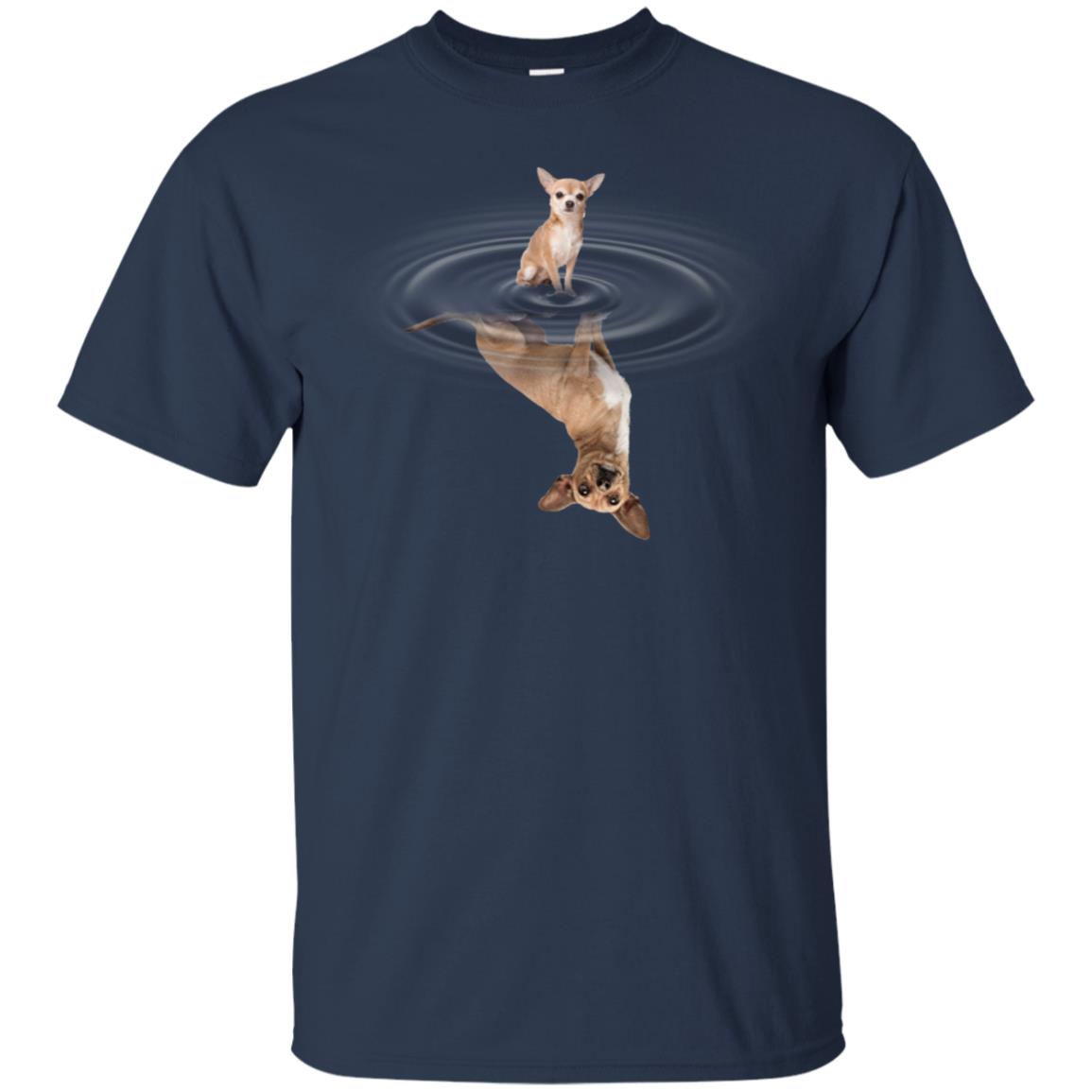 Little Chihuahua And Big Shadow Shirt Navy