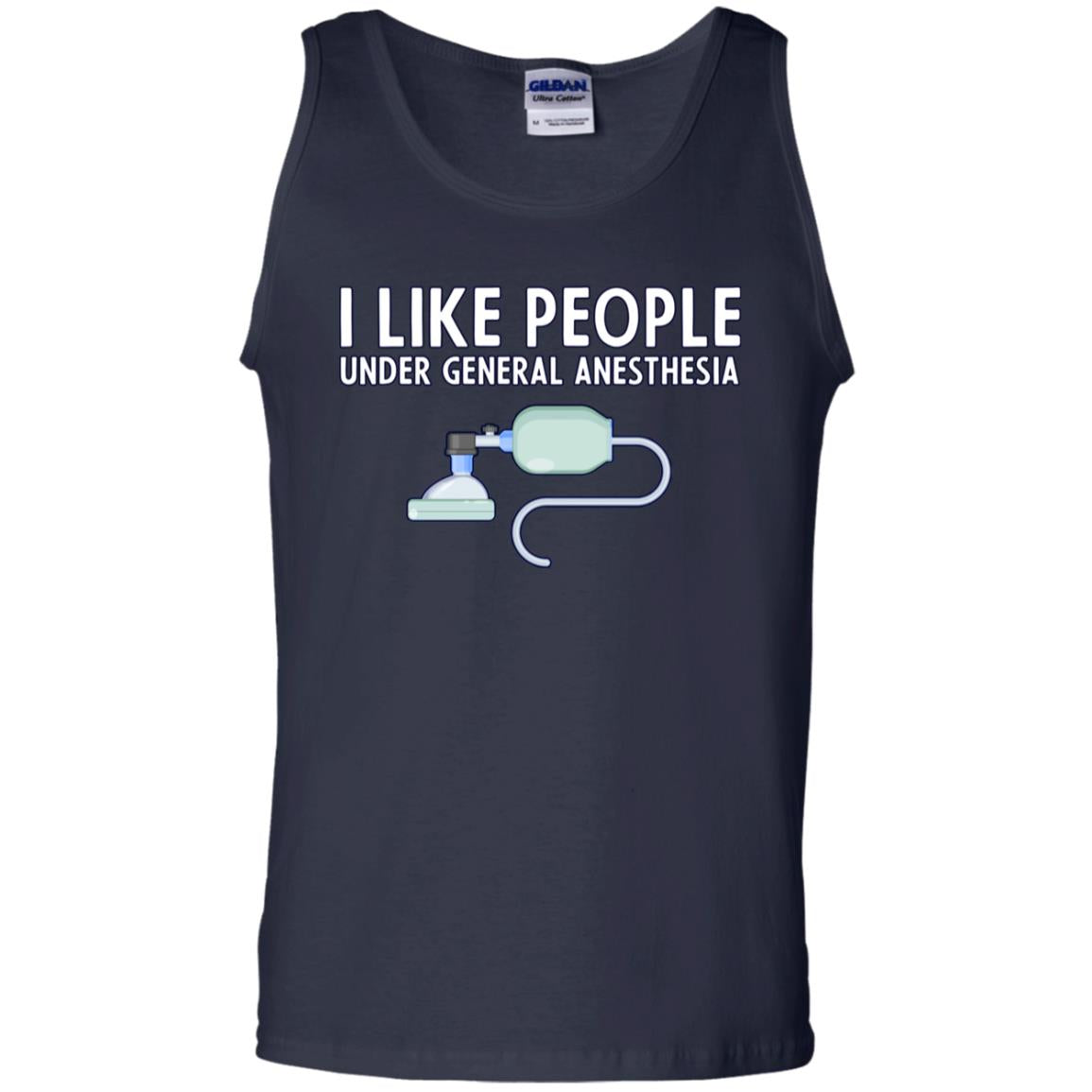 I Like People Under General Anesthesia Funny Saying Shirt Navy