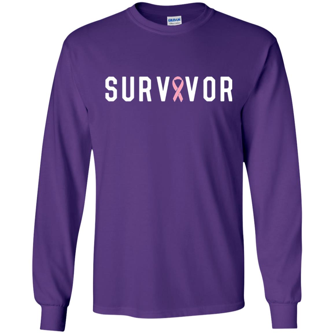Breast Cancer Survivor We Did It T-shirt Pink Ribbon Purple