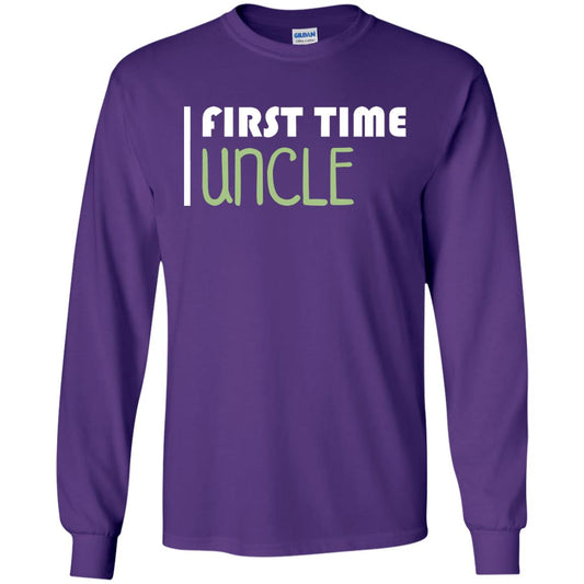 First Time Uncle New Uncle Shirt Purple