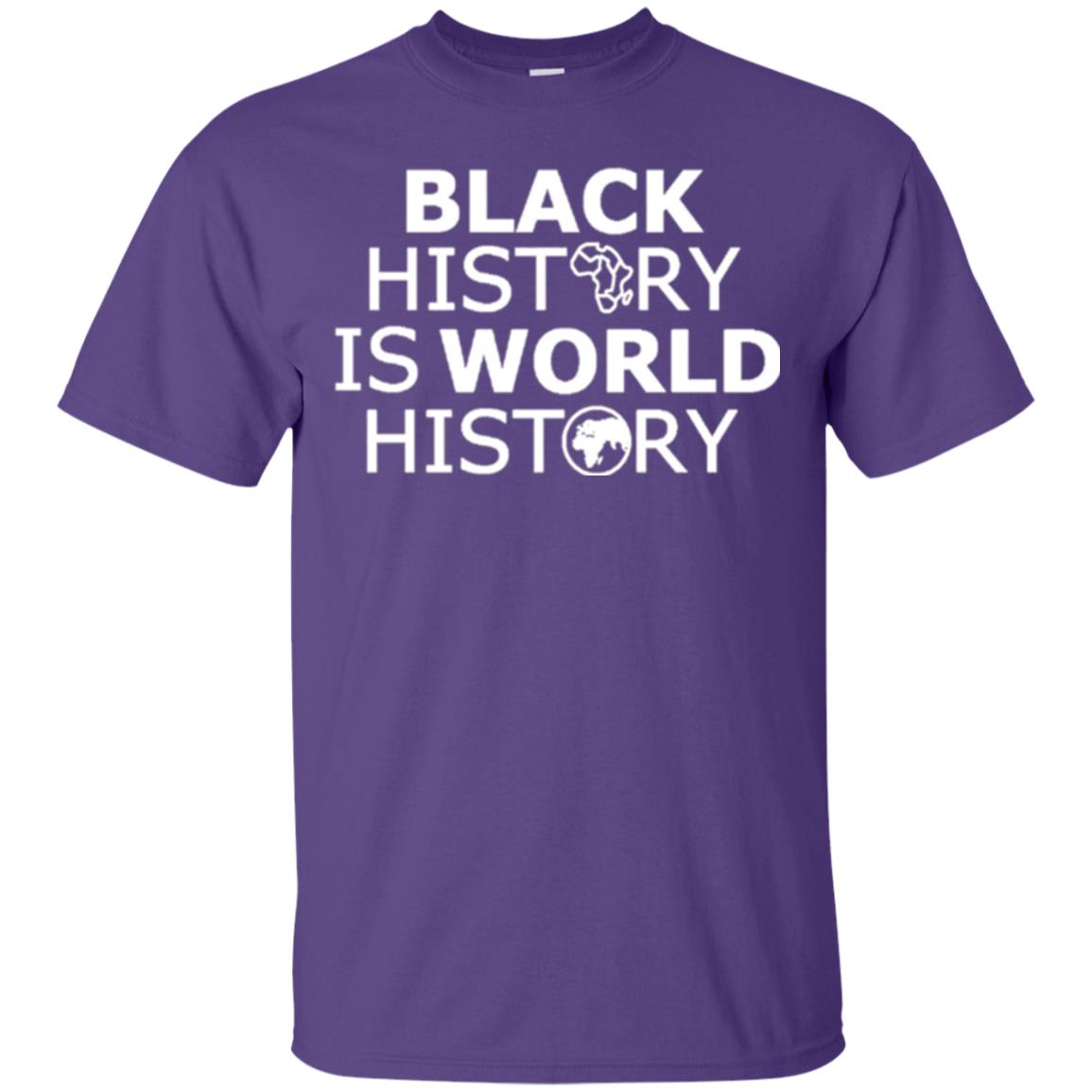 Black History Is World History T-shirt Purple