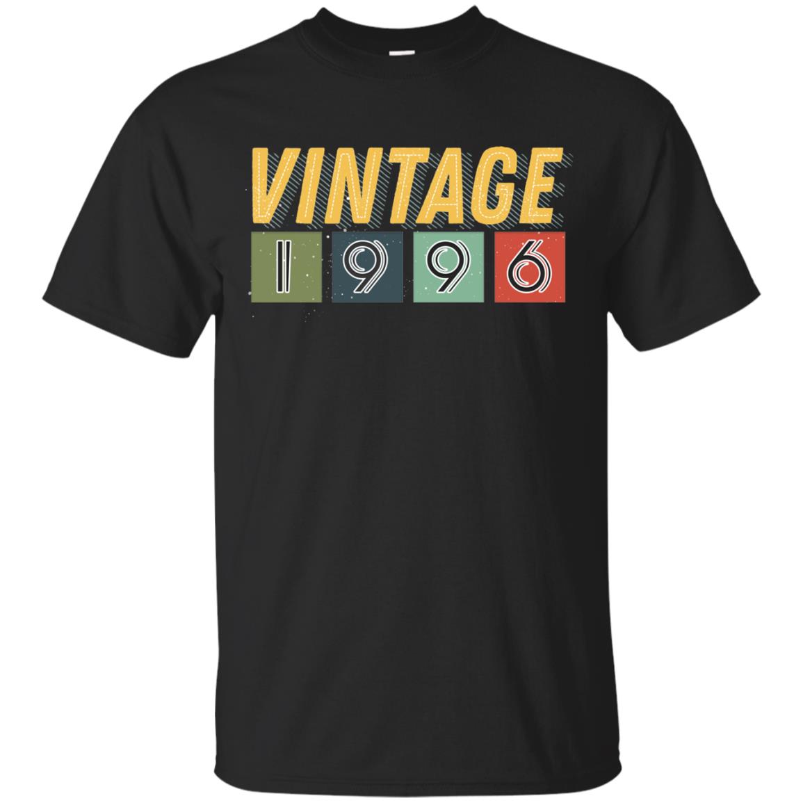 Vintage 1996 22th Birthday Gift Shirt For Mens Or Womens Black