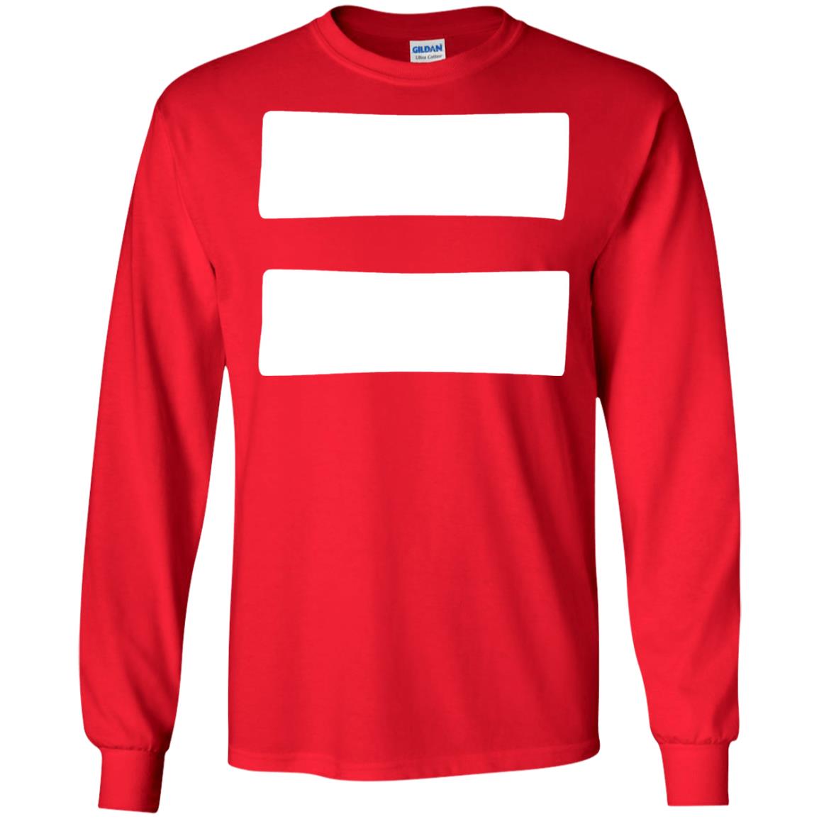 Equals Sign T-shirt Equality Symbol Feminism Red