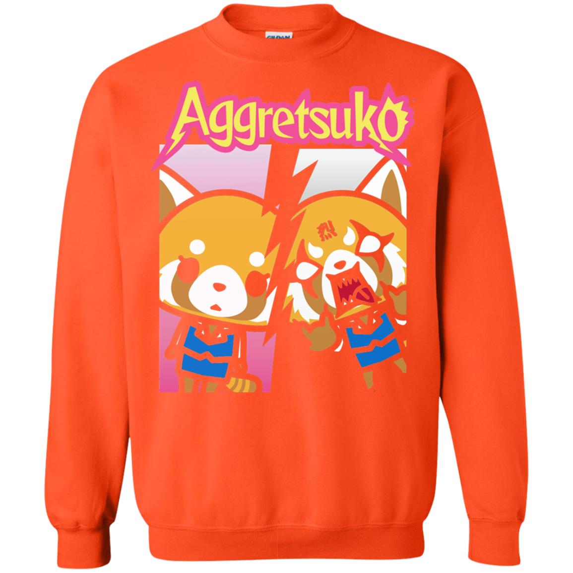Aggretsuko Split Personality T-shirt Orange