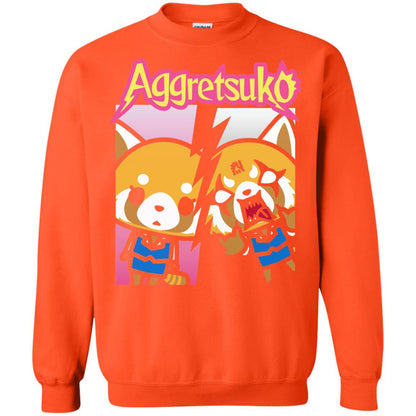 Aggretsuko Split Personality T-shirt Orange