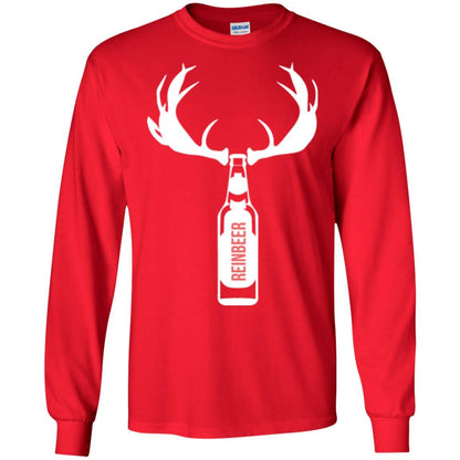 Christmas T-shirt Funny Christmas Reinbeer Red
