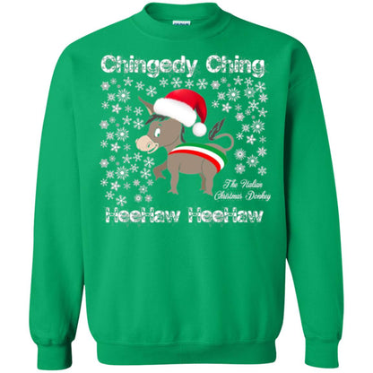 Christmas T-shirt The Italian Christmas Donkey Irish Green