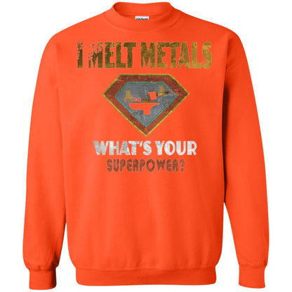 Blacksmith T-shirt I Melt Metals What's Your Superpower Orange