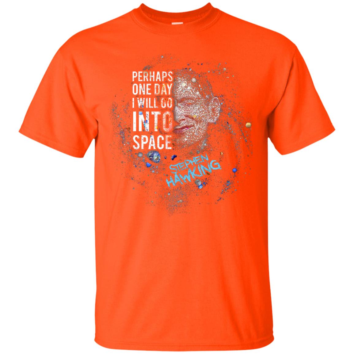 One Day I Will Go Into Space Shirt Orange
