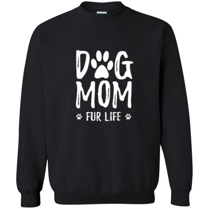 Dog Lover T-shirt Dog Mom Fur Life T-shirt Black
