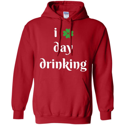 I Day Drinking Funny St Patricks Day T-shirt Red