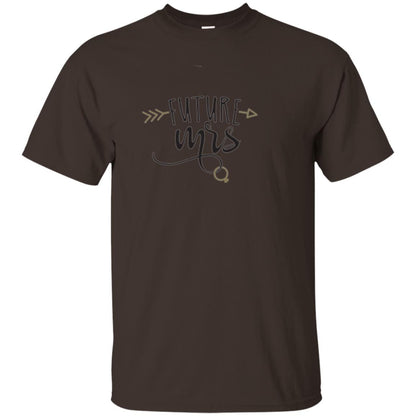 Bachelorette T-shirt Future Mrs Dark Chocolate
